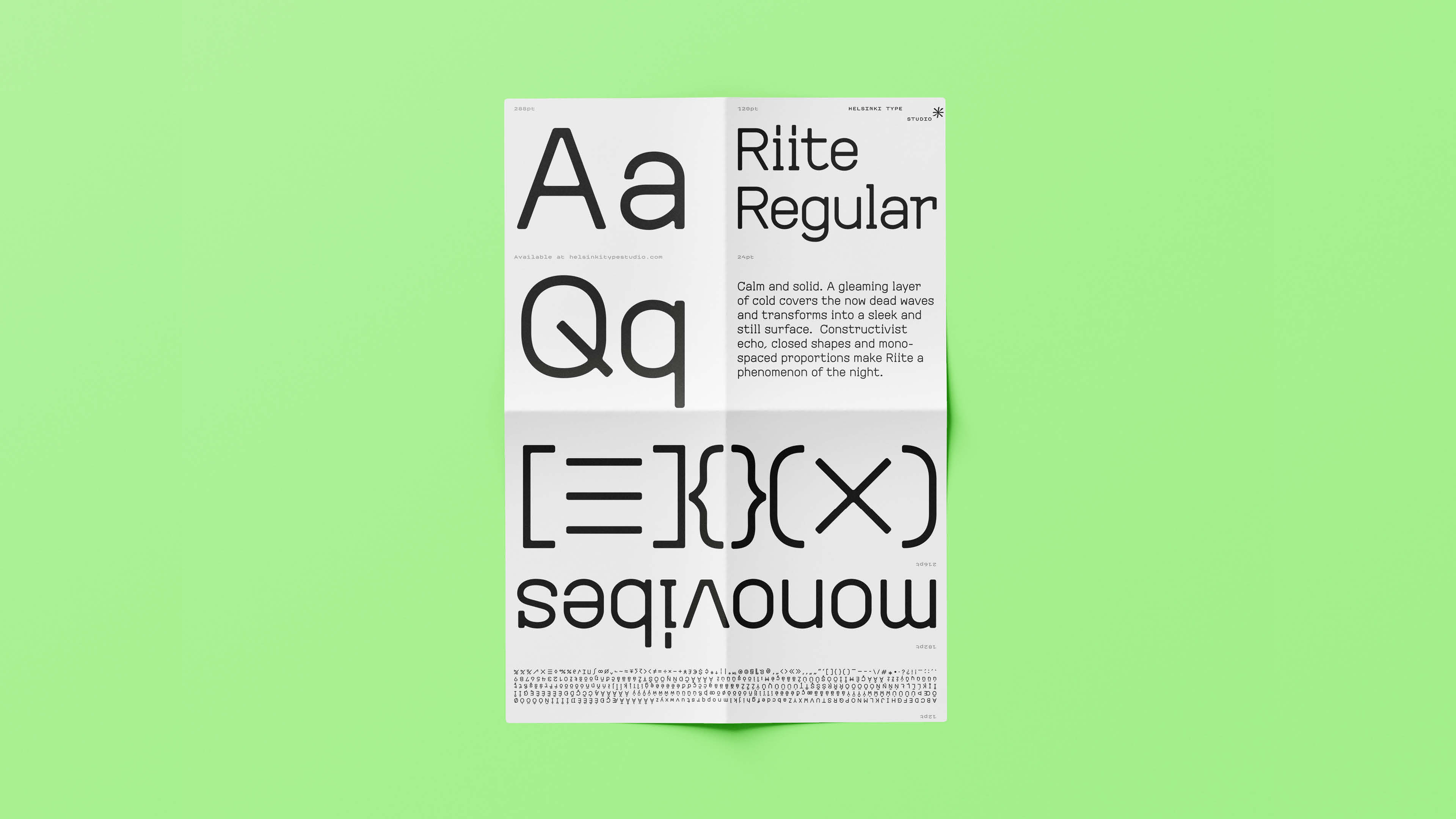 Riite retail font